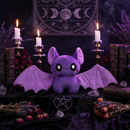 Occult Plushies - Sorceress Sanctuary Black Bat 20cm0.15kg / As shown in the figure-Koala Bat 25cm0.12kg / As shown in the figure-Black cat bat 23cm0.13kg / As shown in the figure-Big Eye bat White 25cm0.12kg / As shown in the figure-White daze pumpkin 20cm0.16kg / As shown in the figure