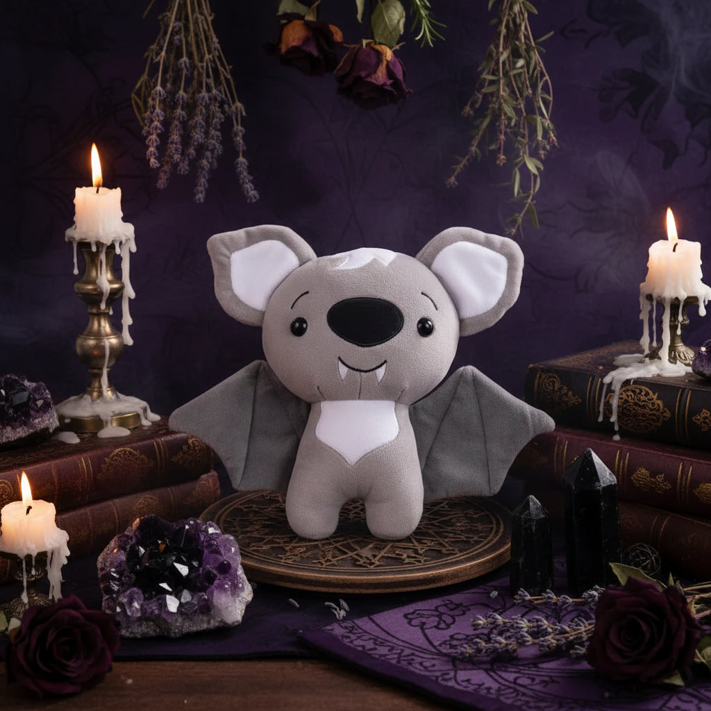 Occult Plushies - Sorceress Sanctuary Black Bat 20cm0.15kg / As shown in the figure-Koala Bat 25cm0.12kg / As shown in the figure-Black cat bat 23cm0.13kg / As shown in the figure-Big Eye bat White 25cm0.12kg / As shown in the figure-White daze pumpkin 20cm0.16kg / As shown in the figure