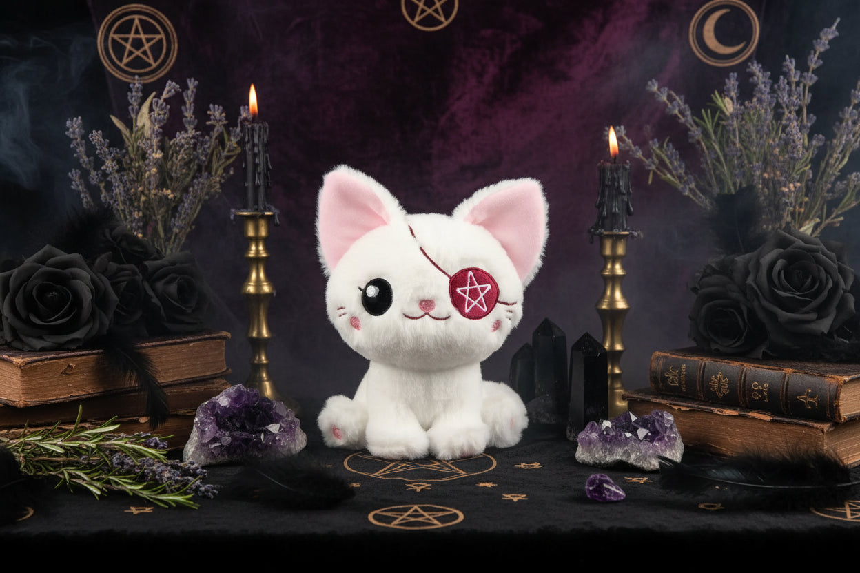 Occult Plushies - Sorceress Sanctuary Black Bat 20cm0.15kg / As shown in the figure-Koala Bat 25cm0.12kg / As shown in the figure-Black cat bat 23cm0.13kg / As shown in the figure-Big Eye bat White 25cm0.12kg / As shown in the figure-White daze pumpkin 20cm0.16kg / As shown in the figure