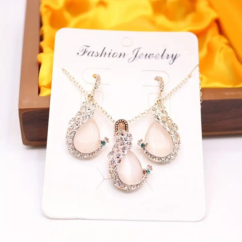 Crystal Peacock Set