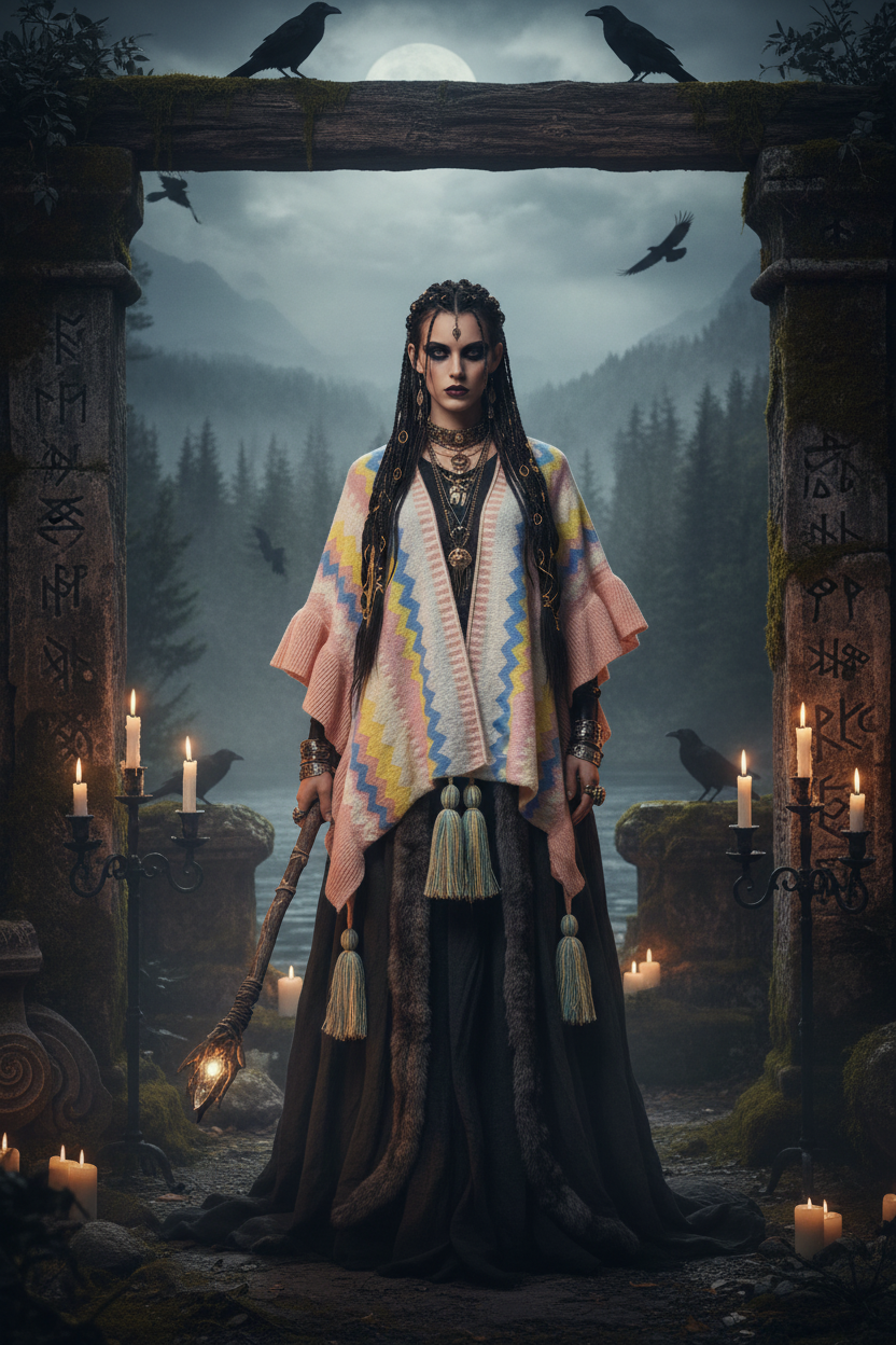 Tribal Knit Cardigan Sorceress Sanctuary
