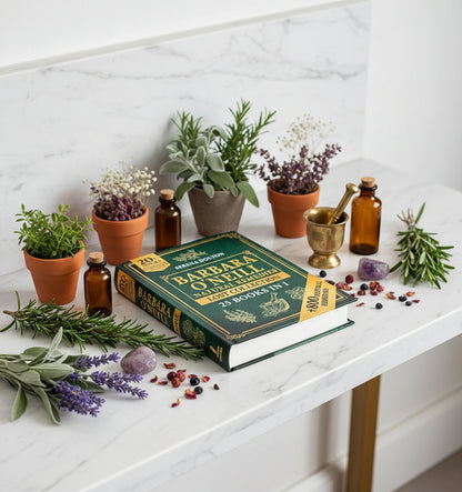 Book titled 'Barbara O'Neill Natural Remedies Lost Collection' by Serena Dolton on a light background