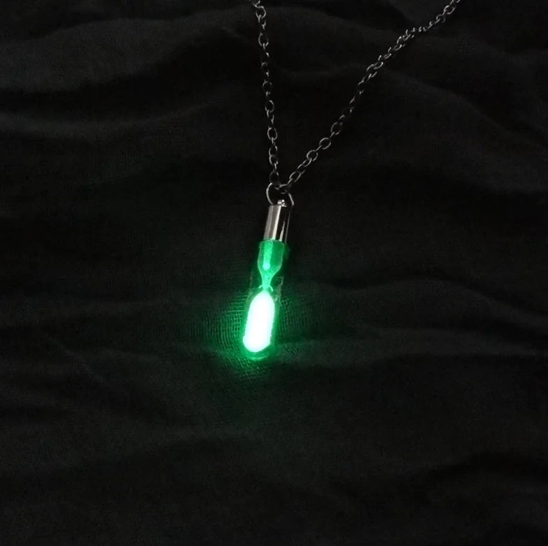 Glowing Hourglass | Crystal Necklace Sorceress Sanctuary