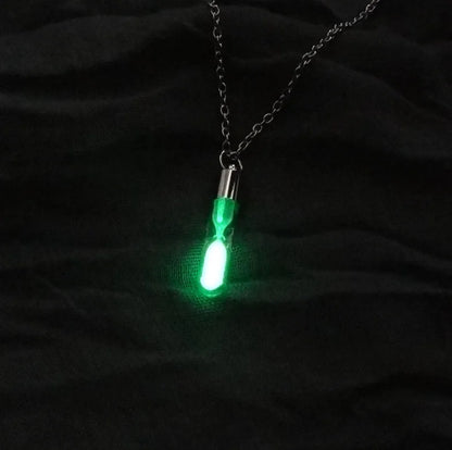 Glowing Hourglass | Crystal Necklace
