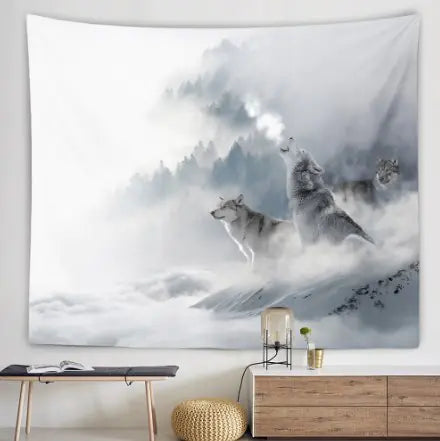Mountain Wolf Tapestry