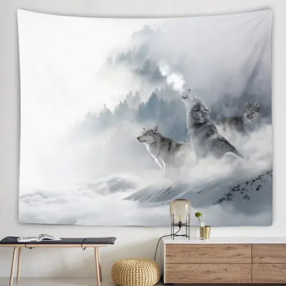 Mountain Wolf Tapestry