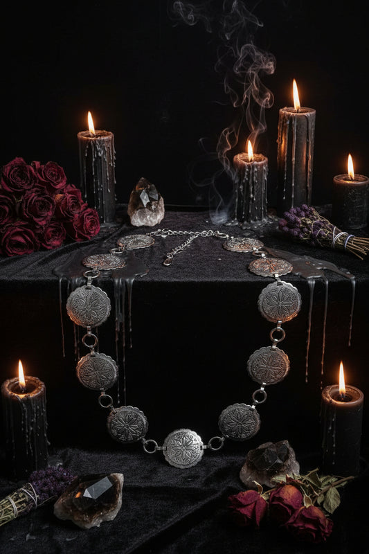 Spring Autumn Women's Adjustable Metal Waist Chain Decor Sorceress Sanctuary