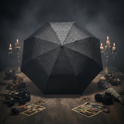 Folding Umbrella with Skull Design Sorceress Sanctuary