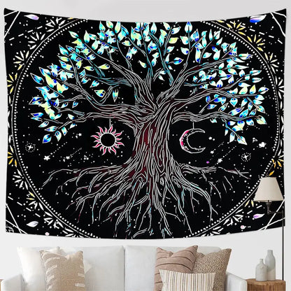 Tree of Life Tapestry Wall Hanging for Home Decor