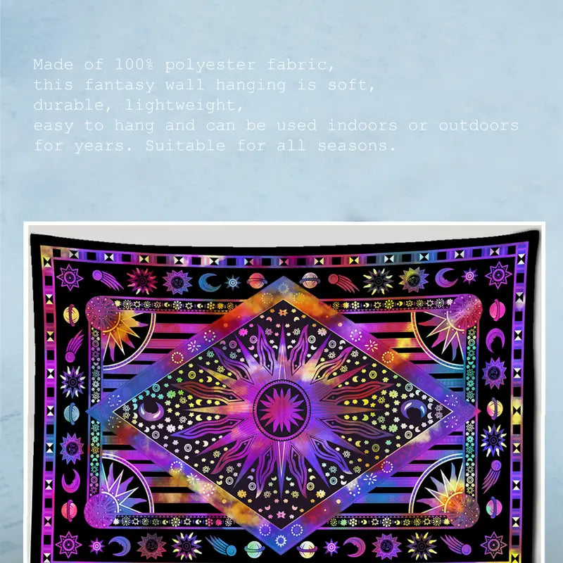 Purple Tarot Card Tapestry