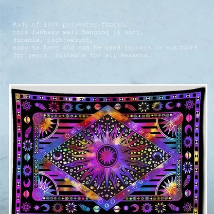 Purple Tarot Card Tapestry