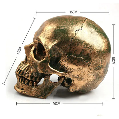 Golden Resin Skull