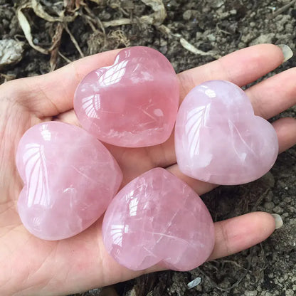 Heart Crystal | Natural Pink Quartz