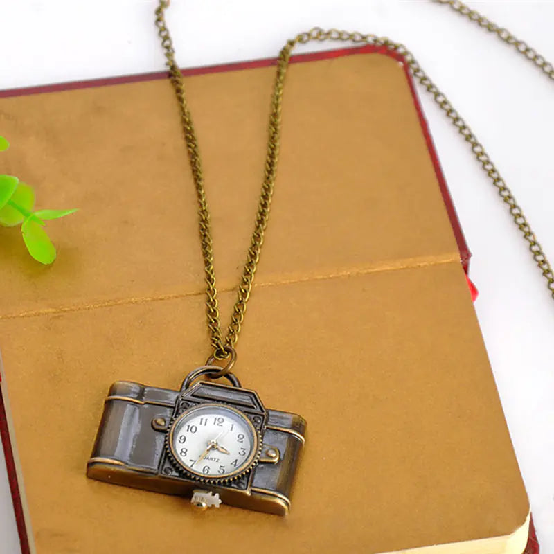 Vintage Camera | Pocket Watch Necklace