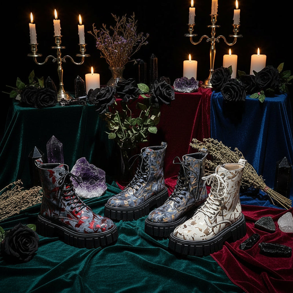 Autumn Winter Graffiti Knight Boots Sorceress Sanctuary