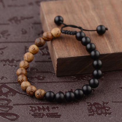 Handmade Chicken Wing Wood Energy Bracelet (Spartan Style)