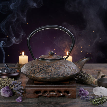 Japanese Cast Iron Teapot Set - Kung Fu Tea Ceremony Sorceress Sanctuary
