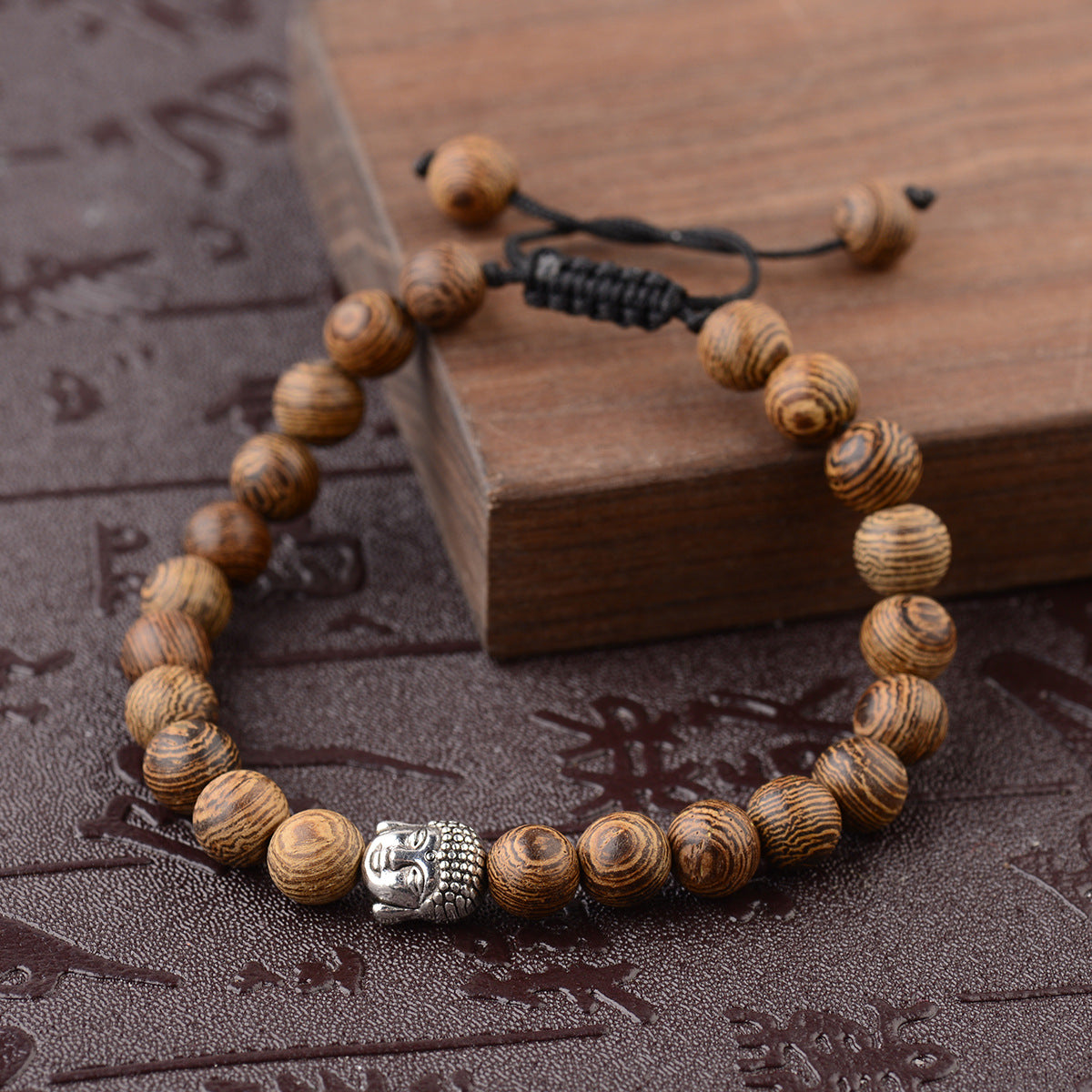 Handmade Chicken Wing Wood Energy Bracelet (Spartan Style)