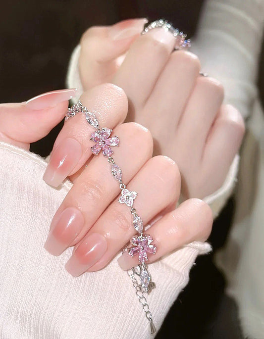 Cherry Blossom Crystal Bracelet