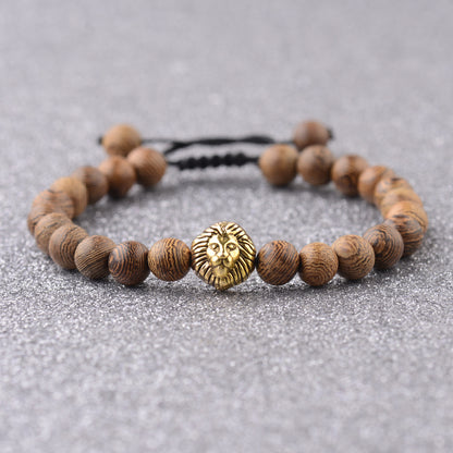 Handmade Chicken Wing Wood Energy Bracelet (Spartan Style)