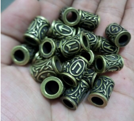 Pirate Luna Rune Beads, Viking Sun God Beads