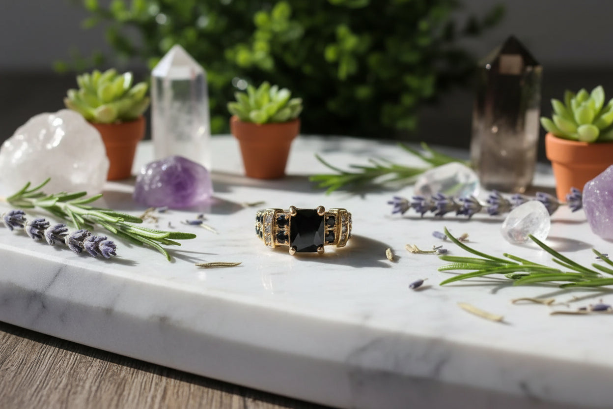 Obsidian Protection Ring