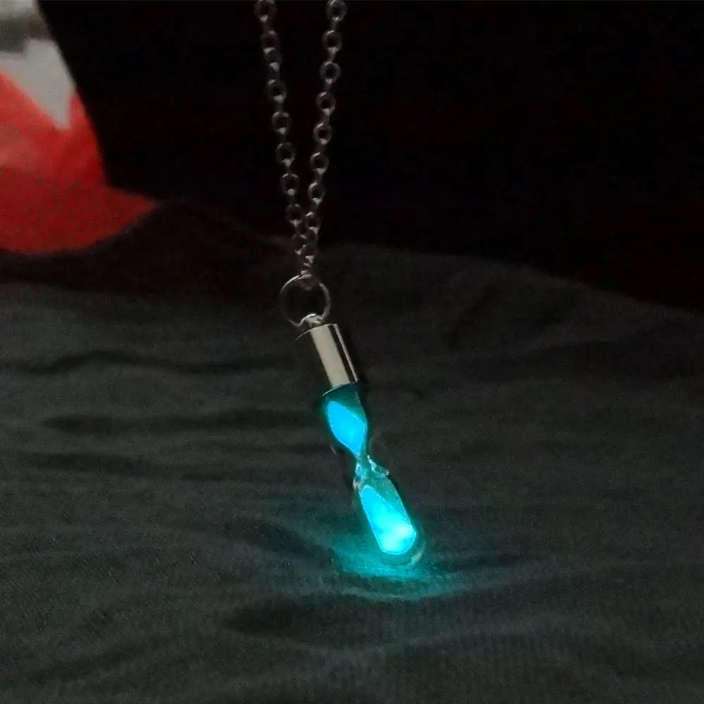 Glowing Hourglass | Crystal Necklace Sorceress Sanctuary