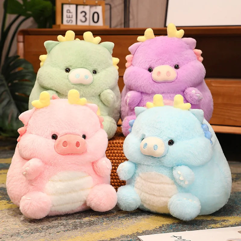 Cute Dragon Pig Plush Familiar