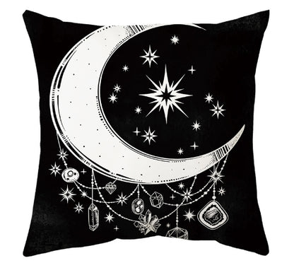 Moon Crystal-Printed Pillowcase