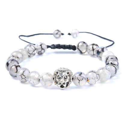 Black Dragon & Lion Head Bracelet Sorceress Sanctuary