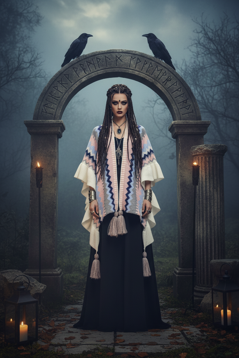 Tribal Knit Cardigan Sorceress Sanctuary