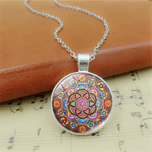 Vintage Mandala Chakra Necklace