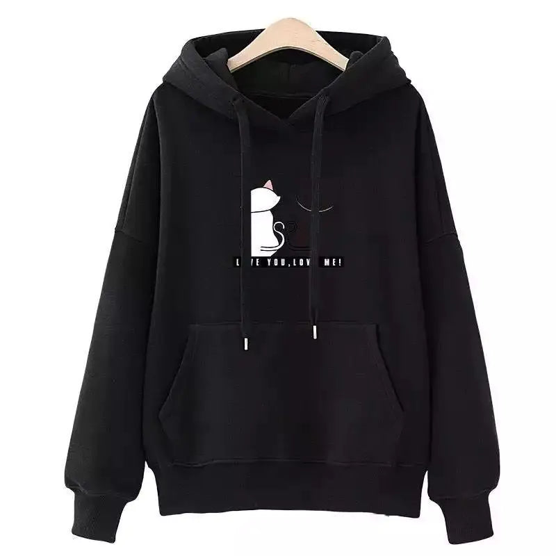 Plush Thick Velvet Cat Hoodie