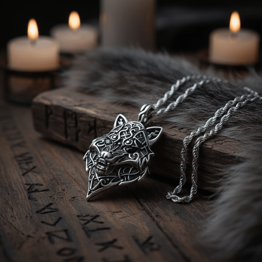 Wolf Head Titanium Steel Necklace Sorceress Sanctuary