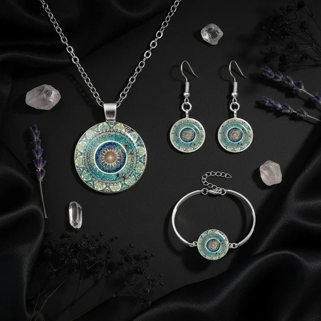 4pcs Mandala Set - Sorceress Sanctuary 4pcs/Set / Green