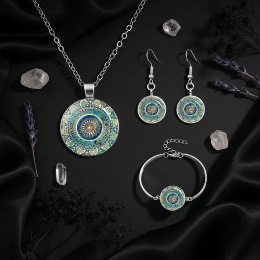 4pcs Mandala Set - Sorceress Sanctuary 4pcs/Set / Green