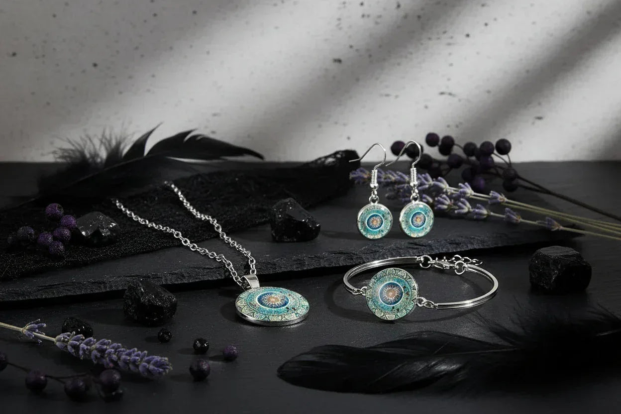 4pcs Mandala Set - Sorceress Sanctuary 4pcs/Set / Green