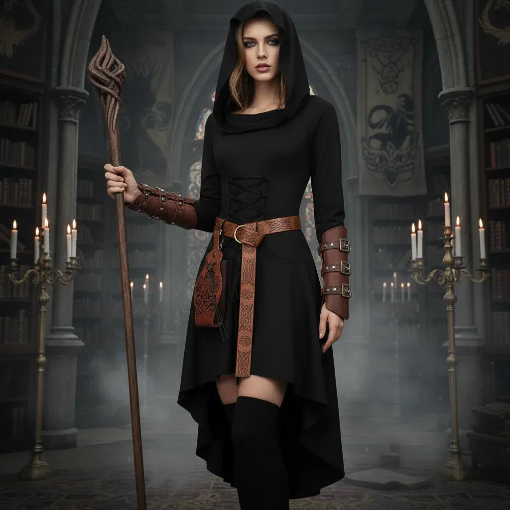 5 Pcs Witch Set - Sorceress Sanctuary Black / Large