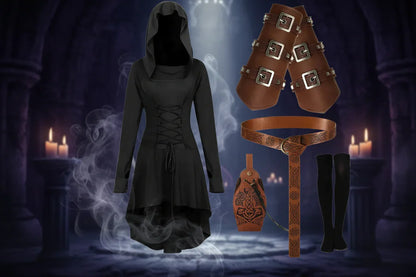 5 Pcs Witch Set - Sorceress Sanctuary Black / Large