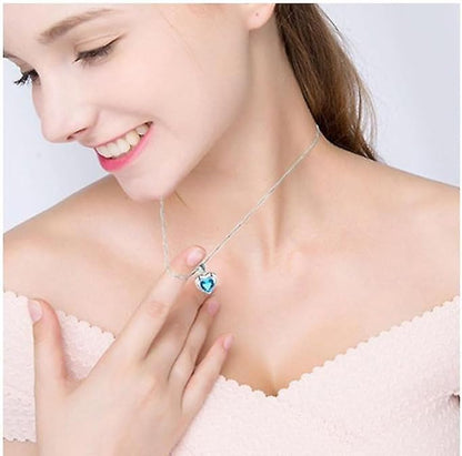 Heart Shaped Crystal Pendant Sorceress Sanctuary