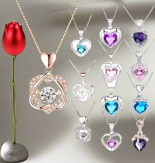 Heart Shaped Crystal Pendant