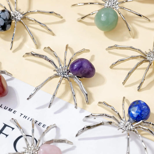 Polished Crystal Spiders