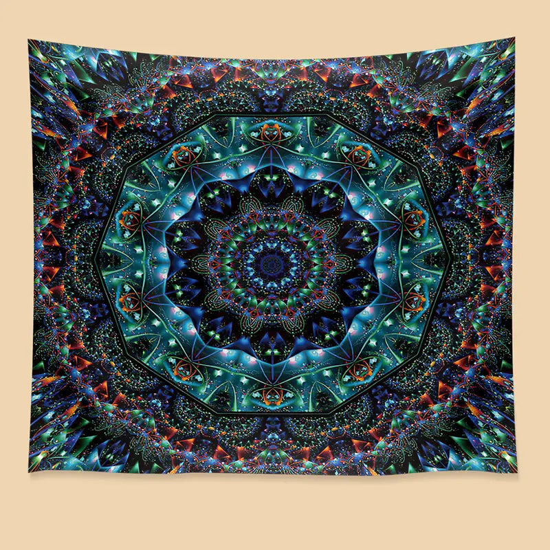 Flower Printed Tapestry Wall Hanging for Home Decor