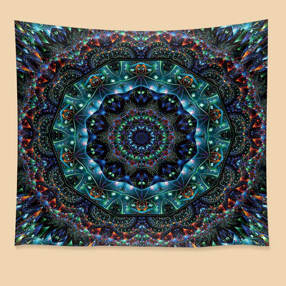 Flower Printed Tapestry Wall Hanging for Home Decor