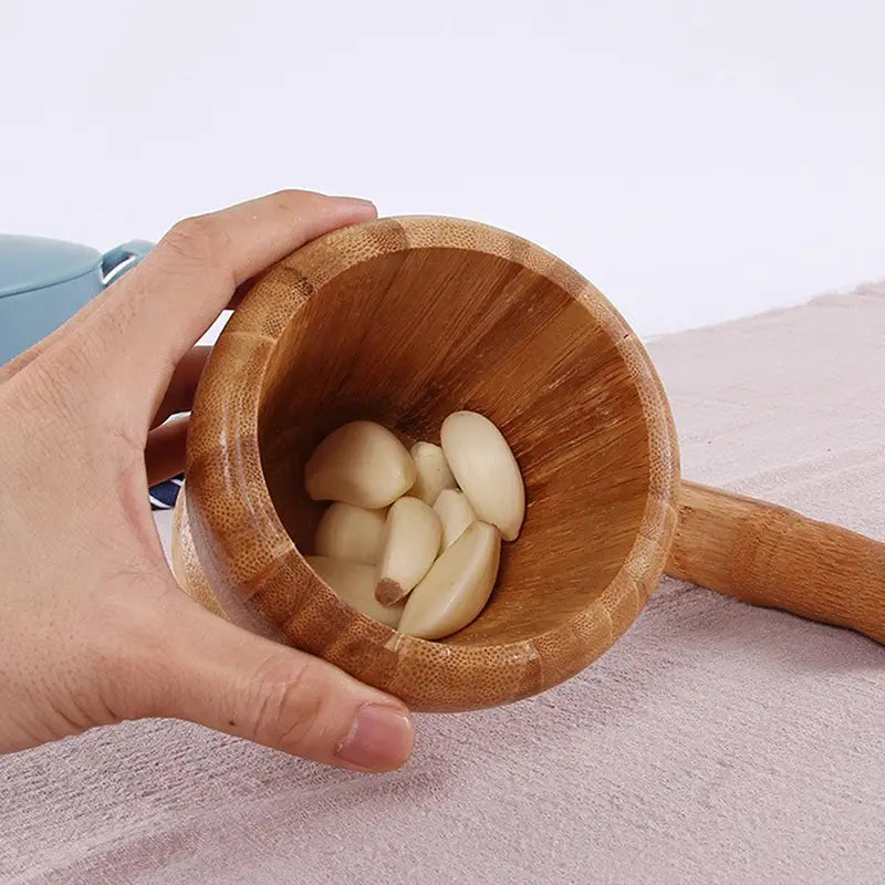 Witch’s Mill | Wooden Mortar & Pestle Set