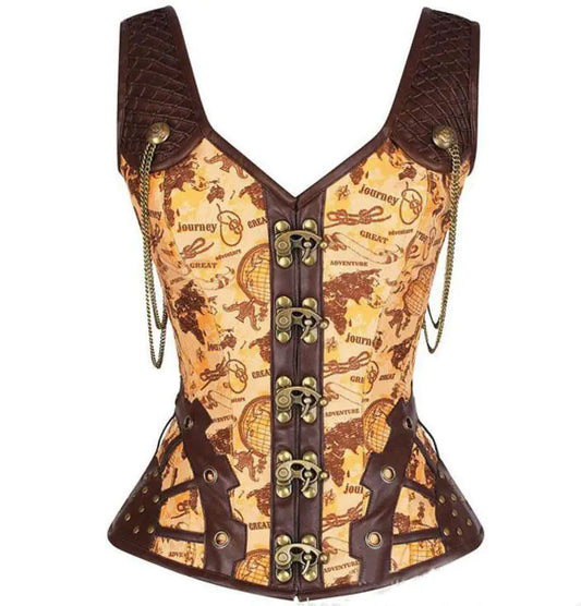 Detailed Witch Corset Top