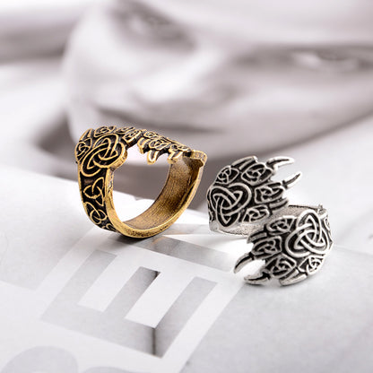 Nordic Mythology Viking Odin Ring for Men
