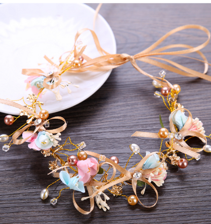 Moonlit Blossom Pearl Crown