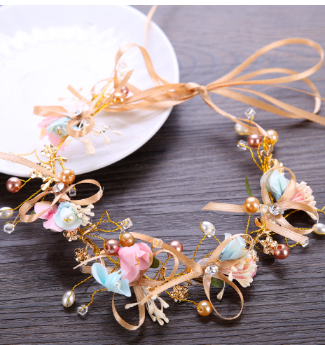 Moonlit Blossom Pearl Crown