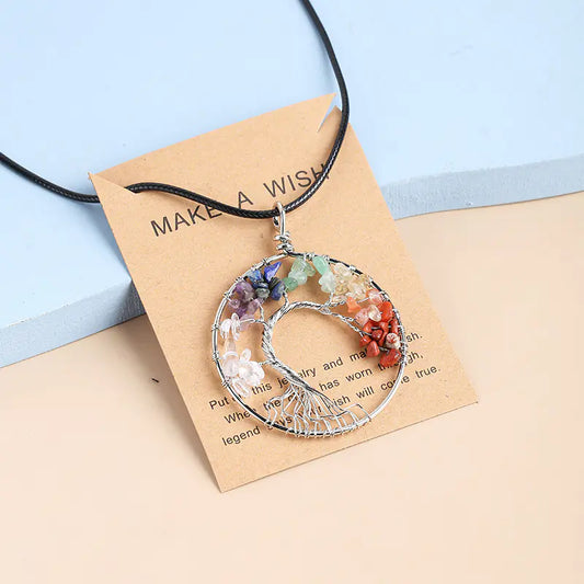 Enchanted Crystal Necklace | Tree Of Life